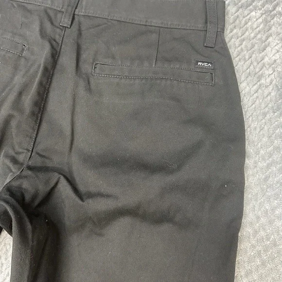 RVCA Men's 29 The Weekend Stretch Chino Short Shorts Black Casual 9in Inseam - Picture 9 of 9
